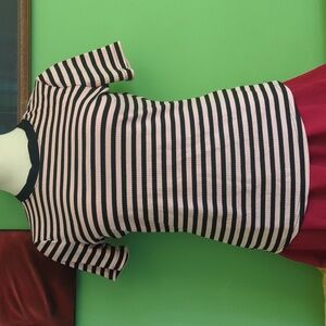 Striped pink And Black Tee